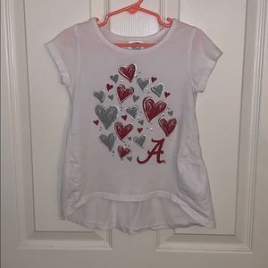 Alabama Crimson Tide tshirt size 4/5.